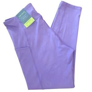 NWT TEK GEAR 7/8 HIGH-RISE LEGGING womens size large purple